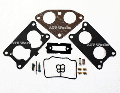 Kawasaki Mule 3010 Carburetor Rebuild Kit with In-take Gasket